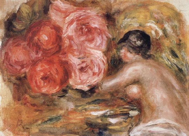 Pierre Renoir Roses and Study of Gabrielle china oil painting image